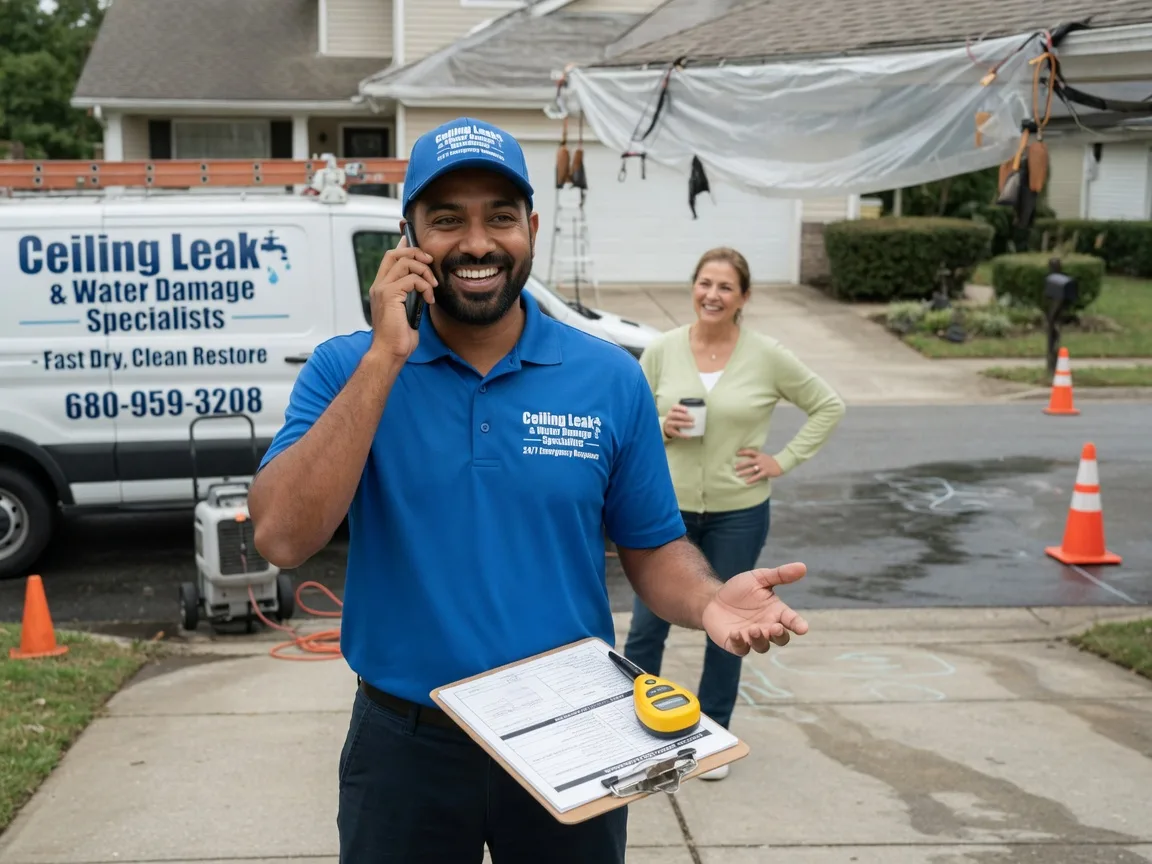 Ceiling Leak Cleanup Spragueville, IA FAQs